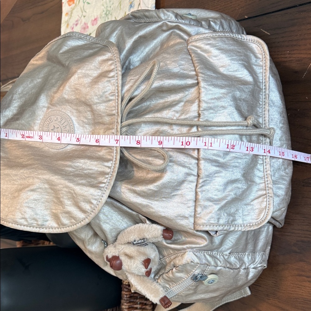 Kipling Metallic Champagne Backpack - Picture 4 of 6